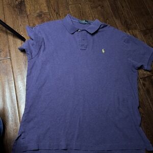 Ralph Lauren Short Sleeve Polo Shirt Men's Large Purple